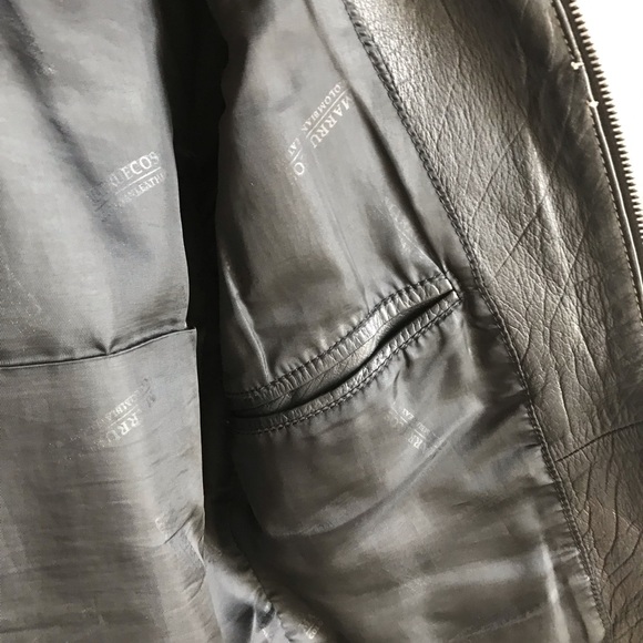 Marruecos Black Genuine Leather Jacket - Picture 7 of 8